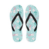 Cute Cat Mermaid Print Men's Flip Flops-grizzshop