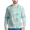 Cute Cat Mermaid Print Men's Sweatshirt-grizzshop