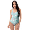 Cute Cat Mermaid Print One Piece Swimsuite-grizzshop