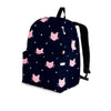 Cute Cat Polka Dot Print Backpack-grizzshop