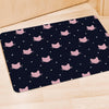 Cute Cat Polka Dot Print Door Mat-grizzshop