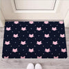 Cute Cat Polka Dot Print Door Mat-grizzshop