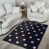 Cute Cat Polka Dot Print Floor Mat-grizzshop