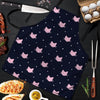 Cute Cat Polka Dot Print Men's Apron-grizzshop