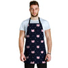 Cute Cat Polka Dot Print Men's Apron-grizzshop