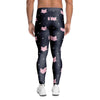 Cute Cat Polka Dot Print Men's Leggings-grizzshop