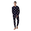 Cute Cat Polka Dot Print Men's Pajamas-grizzshop