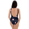 Cute Cat Polka Dot Print One Piece Swimsuite-grizzshop