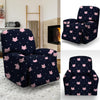 Cute Cat Polka Dot Print Recliner Cover-grizzshop