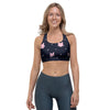 Cute Cat Polka Dot Print Sports Bra-grizzshop