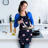 Cute Cat Polka Dot Print Women's Apron-grizzshop