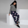 Cute Cat Polka Dot Print Women's Joggers-grizzshop