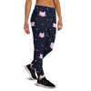 Cute Cat Polka Dot Print Women's Joggers-grizzshop