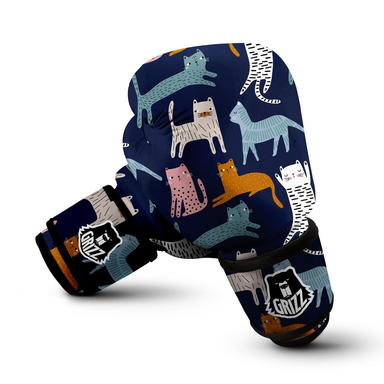 Cute Cat Style Print Boxing Gloves-grizzshop