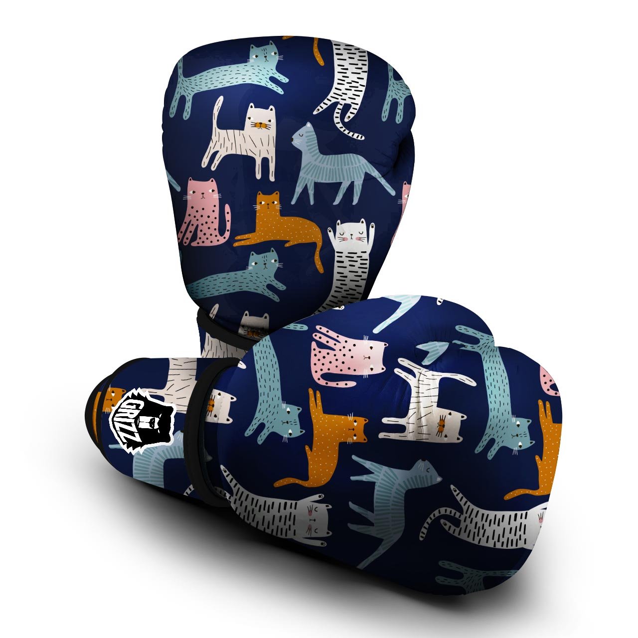 Cute Cat Style Print Boxing Gloves-grizzshop