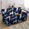 Cute Cat Style Print Loveseat Cover-grizzshop