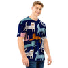 Cute Cat Style Print Men T Shirt-grizzshop