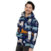 Cute Cat Style Print Men's Hoodie-grizzshop