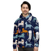 Cute Cat Style Print Men's Hoodie-grizzshop