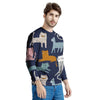 Cute Cat Style Print Men's Sweatshirt-grizzshop