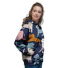 Cute Cat Style Print Women's Hoodie-grizzshop