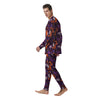 Cute Cats Halloween Print Pattern Men's Pajamas-grizzshop