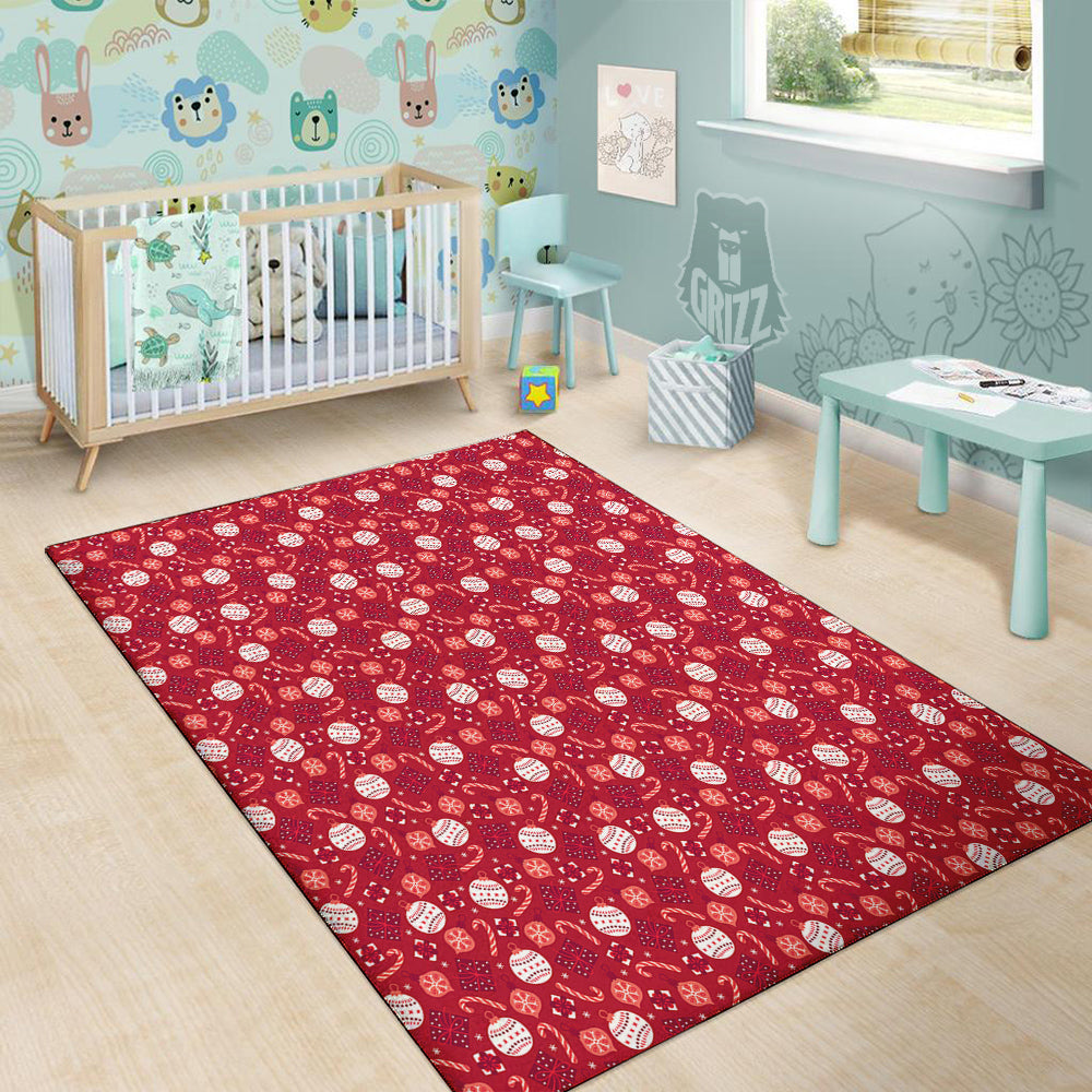 Cute Christmas Elements Print Pattern Floor Mat-grizzshop