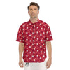 Cute Christmas Elements Print Pattern Men's Short Sleeve Shirts-grizzshop