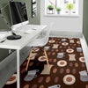 Cute Coffee Pattern Print Floor Mat-grizzshop