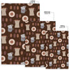 Cute Coffee Pattern Print Floor Mat-grizzshop