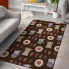 Cute Coffee Pattern Print Floor Mat-grizzshop