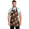 Cute Coffee Pattern Print Men's Apron-grizzshop