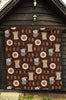 Cute Coffee Pattern Print Quilt-grizzshop