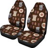 Cute Coffee Pattern Print Universal Fit Car Seat Covers-grizzshop