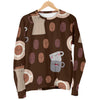 Cute Coffee Pattern Print Women's Sweatshirt-grizzshop