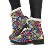 Cute Colorful Daisy Pattern Print Comfy Winter Boots-grizzshop