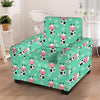 Cute Cow Floral Print Armchair Cover-grizzshop