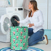 Cute Cow Floral Print Laundry Basket-grizzshop