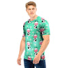 Cute Cow Floral Print Men T Shirt-grizzshop