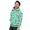 Cute Cow Floral Print Men's Hoodie-grizzshop