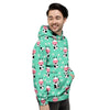 Cute Cow Floral Print Men's Hoodie-grizzshop