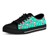 Cute Cow Floral Print Men's Low Top Shoes-grizzshop