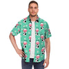 Cute Cow Floral Print Men's Short Sleeve Shirt-grizzshop