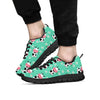 Cute Cow Floral Print Men's Sneakers-grizzshop