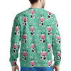 Cute Cow Floral Print Men's Sweatshirt-grizzshop