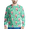 Cute Cow Floral Print Men's Sweatshirt-grizzshop