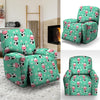 Cute Cow Floral Print Recliner Cover-grizzshop