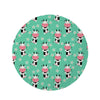 Cute Cow Floral Print Round Rug-grizzshop