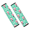 Cute Cow Floral Print Seat Belt Cover-grizzshop