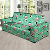 Cute Cow Floral Print Sofa Cover-grizzshop